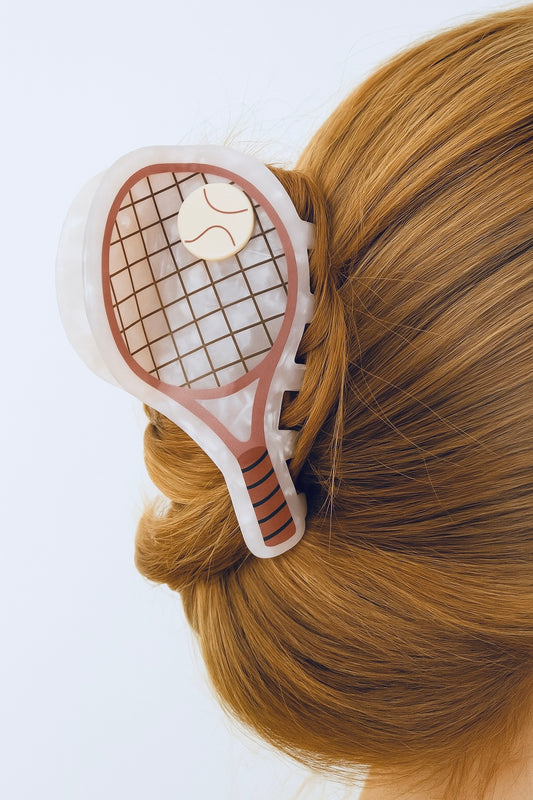 Tennis Racket Hair Clip