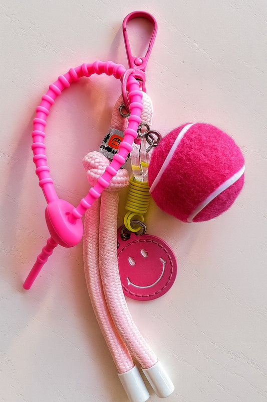 Tennis Ball Bag Charm Keychain